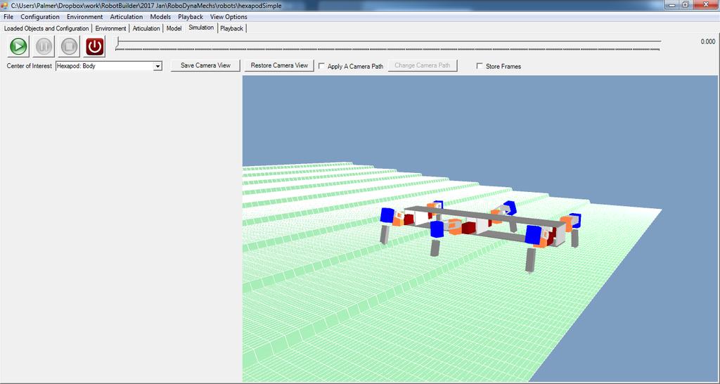 2.3 RoboDynamics: RoboDynamics is tool which helps us to simulate the physical effects on any kind of machine. This tool has flexibility to program which ever terrain needed.