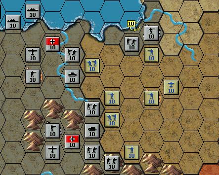 and the Corps that links them, and slapping the other two Corps around a little. On the second turn, destroy the other two Corps and knock down the Warsaw garrison.