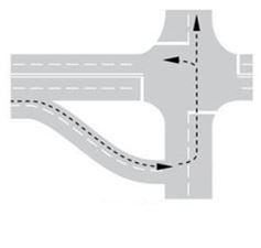 A-45 JUG-HANDLE * A jug-handle is a type of ramp or slip road that changes the way traffic turns left at an at-grade intersection.