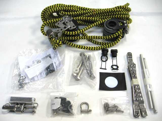 gaskets 5 cotter pins + 9 split rings 4 pylone bolts 1 6 mm shackle 1