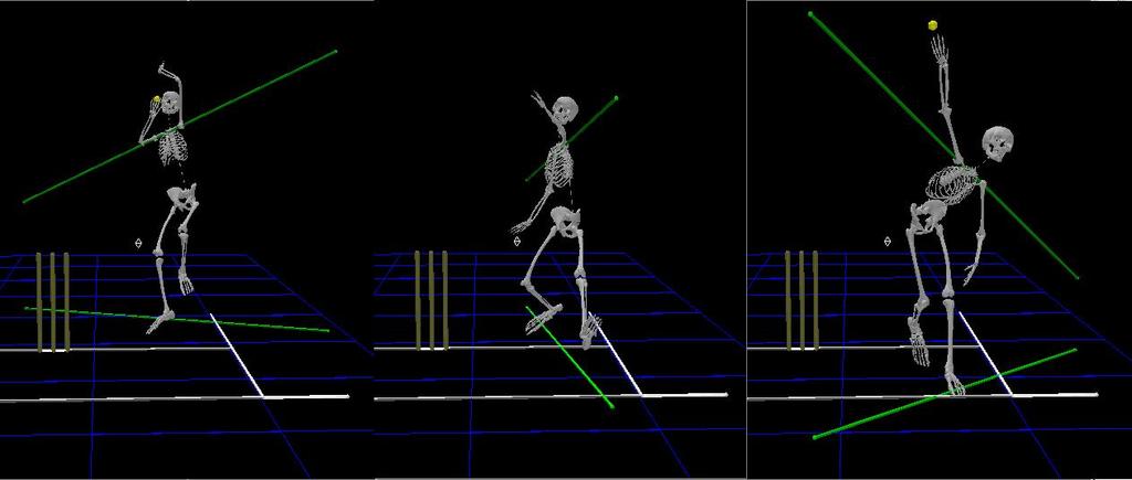 stride and not aligning the shoulders and pelvis at back foot contact, in the two cases respectively.