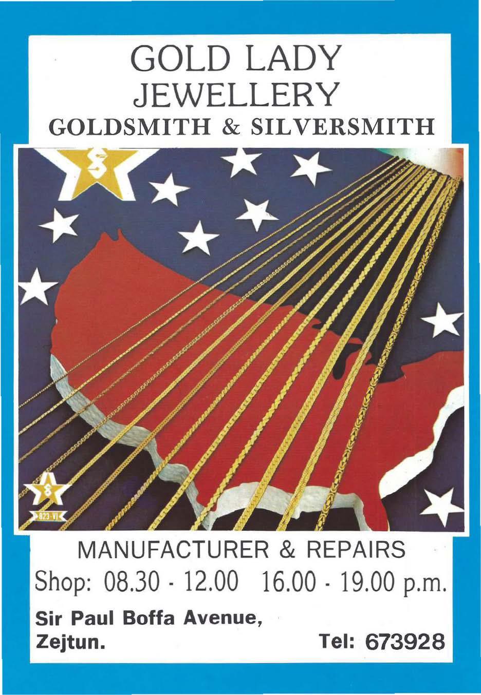 GOLD LADY JEWELLERY GOLDSMITH & SIL VERSMITH MANUFACTURER & REPAIRS
