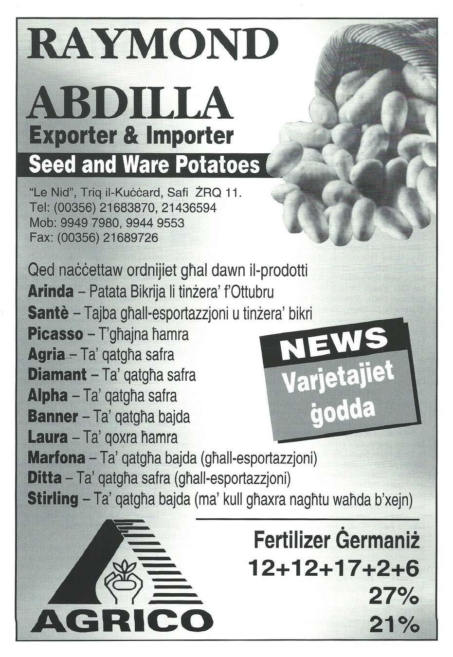 Exporter & lmporter "Le Nid", Triq il-kuċċard, Safi ŻRQ 11.