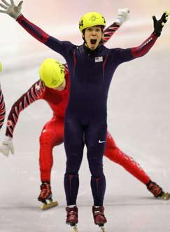 UNLEASH THE BEAST Ohno gunning for gold on Day 1 Even though his record of five Olympic medals in his first two competitions indicates he could, American short track speed skater Apolo Anton Ohno