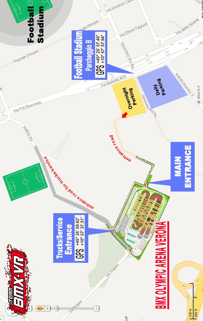 OVERNIGHT PARKING: free parking near the track (motorhomes and caravans