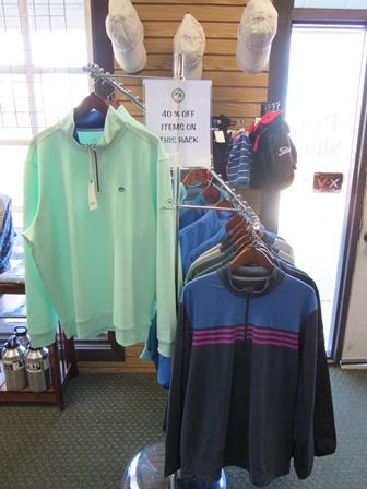 In the Pro Shop:
