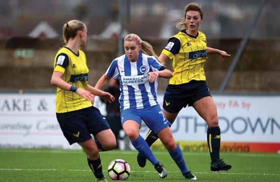 IMAGE: GETTY IMAGES The Visitors BRIGHTON & HOVE ALBION WOMEN Due to December s adverse weather conditions, Brighton and Hove Albion haven t seen WSL2 action since 2th November, where they faced