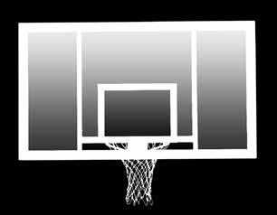 needed to replace a standard fan shaped backboard with this official size 72 x 42 rectangular glass backboard.