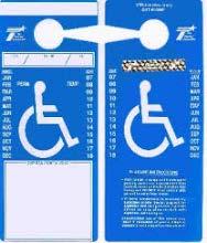 In public rights-of-way for the purpose of advertising or selling without proper authorization. In handicapped parking spaces without a legally obtained handicap placard or license plate.