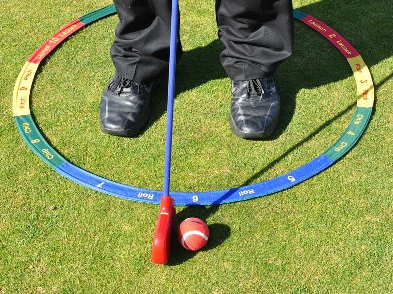 hoop clock Training tools Used for all shots in stations Easy to control length of swing Simplifies instruction