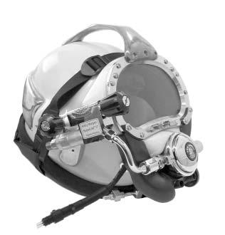 helmets from 2004 on) Yoke Fig. 1.1 The SuperLite-17B helmet with optional waterproof connector.