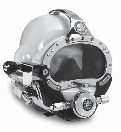 Other features that are common to all Kirby Morgan helmets and Band Masks include: * Face port and retainer ring * Communications components * Oral/nasal mask * Nose block device * Air train defogger