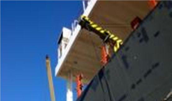 on to or unloaded from the vessel. The Master of the Vessel must ensure that gangways are maintained in a good and serviceable condition with gangway wires checked and replaced regularly.