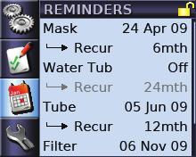 Climate Ctrl only displayed if ClimateLine or ClimateLine MAX is connected and also set to PATIENT in the Clinical Setup menu. Mask always available. Mask Fit always available.