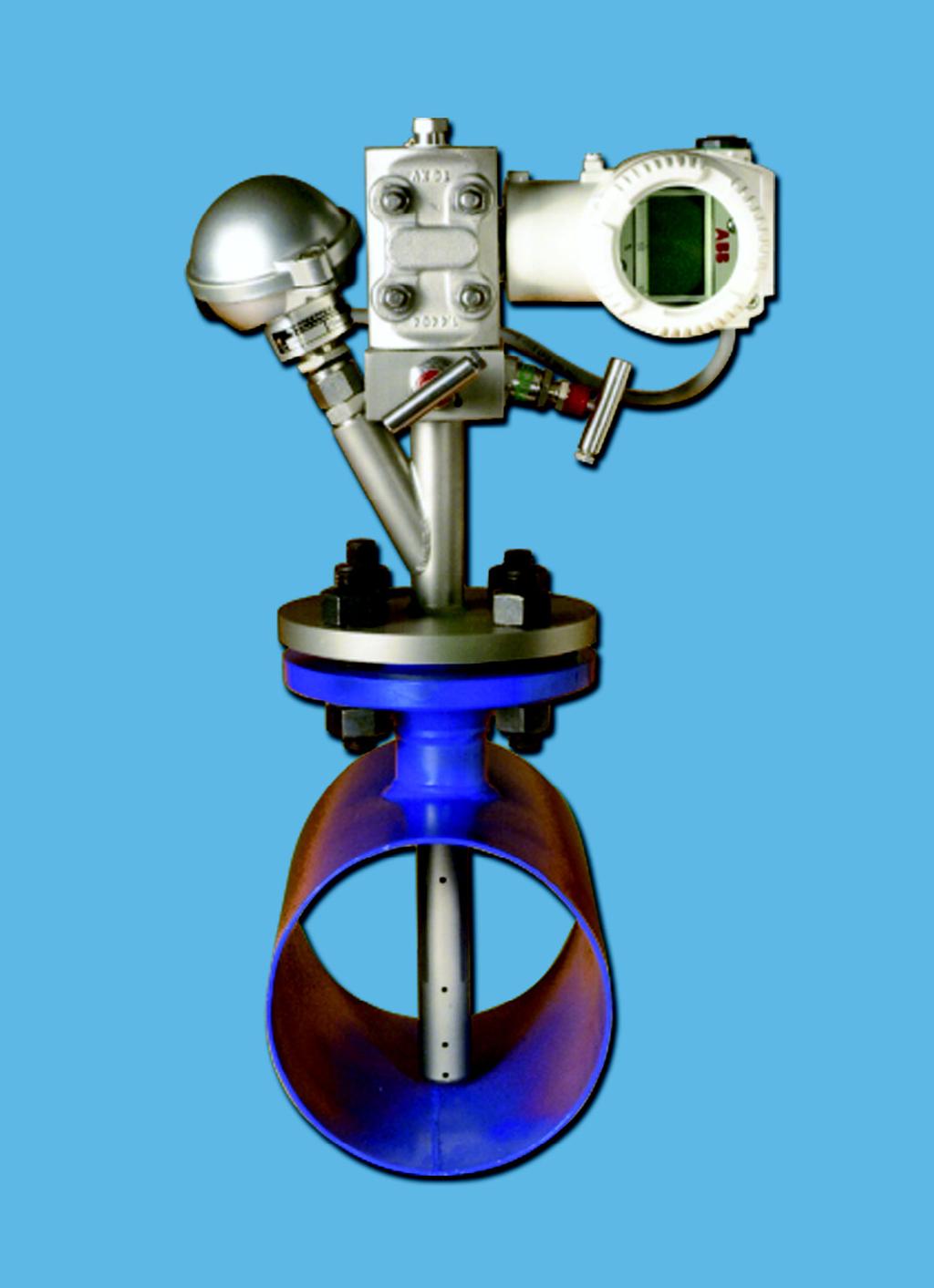 MASS TRIBAR Compensated Mass Flowmeter Description The MASS TRIBAR is an insertion flowmeter comprising an integral valve manifold a PT100 temperature element and a Smart Multivariable Transmitter