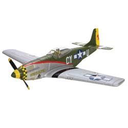 P-51 Mustang: Must use stock 480 motor and stock 9x6 prop.