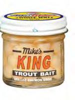 mike s KING GLITTER EGGS Mike s king deluxe Mike s King Deluxe extra large eggs are preferred by trout anglers worldwide!