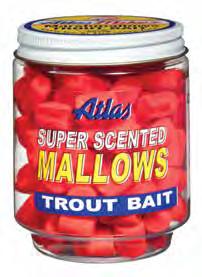 They are easy to use and can be fished alone or in combination with other baits like salmon eggs or nightcrawlers.