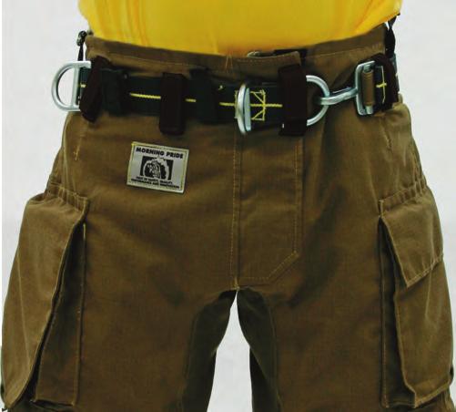 Tether and Ladder Hook FDNY-style Tabs for Externally Mounted Leg Loops PANT WITH INTERNAL LOOPS