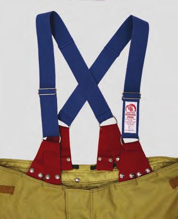 they feature rig-friendly snap attachments (instead of buttons) preventing suspender rotation when the pants are being donned. What is the most inconvenient part of a belt on your turnout gear pants?