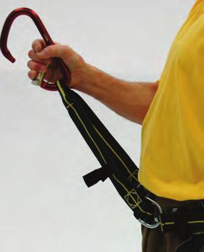 Spider Harness and Life Grip Belt Separate sliding D-ring for bailout system pre-connect Optional tether stows at waist for use with