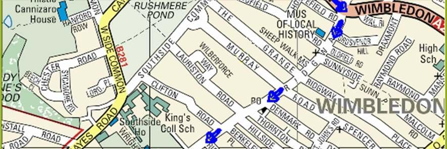 The location of the groups across Merton are shown on the map below.