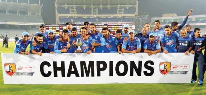 INDIA v SRI LANKA (FIVE ODIs) And it was a clean sweep as India wrapped up the ODI series agaisnt Sri Lanka 5-0 India outplayed Sri Lanka in the five-match ODI series, which was organised after the