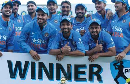 INDIA S TOUR OF ZIMBABWE ODI Series July 10 to 14, 2015 Ajinkya Rahane led a new-look, young squad to Zimbabwe with most of the regular members of India s ODI team given a rest.