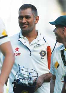 the 2014-15 series against Australia. Dhoni led India in 60 of the 90 Tests he played. India won a record 27 Tests under his captaincy. He made his Test debut against Sri Lanka at Chennai in 2005-06.