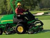 Fairway Mowers makes it much easier for an operator to hold a straight line.