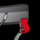 Different Drop Seat solutions are used in Mammut harnesses, depending on the application: the alpine harnesses in the Togir line feature a click buckle, which is also easy to operate when wearing
