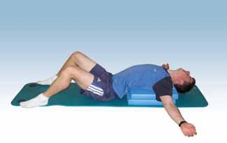 Pectoralis Maior Take up a position lying down with the back supported on the AIREX Balance-pad Elite