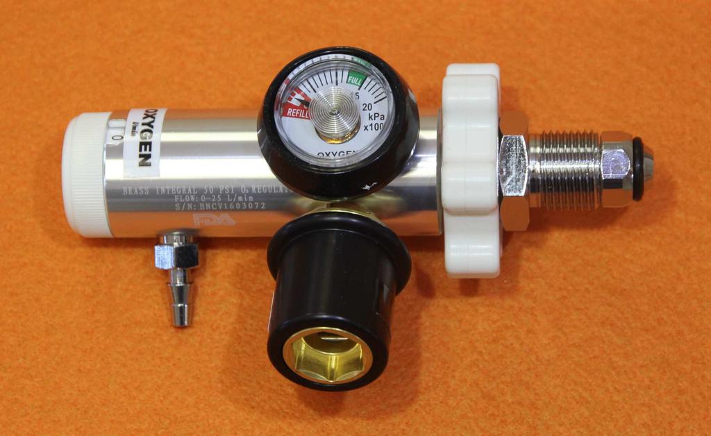 Aluminium Body with Brass Chamber Input Connection: Bull Nose Input Pressure: 15100 kpa Outlet A: Output: 400 kpa Outlet Connection: Female