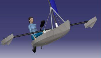 is a specific design, far from simple mounting a handkerchief sail on an existing kayak.