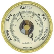 *Barometer measures the surrounding air pressure.