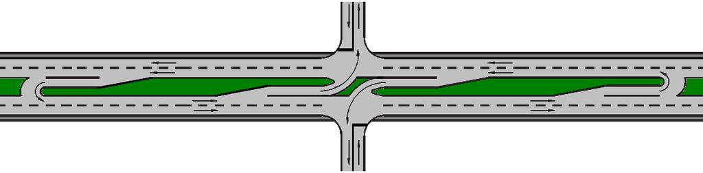 3.7 Reduced Conflict Intersections Unsignalized The Reduced Conflict Intersection (RCI) intersection (also know as a J-Turn, Superstreet, Restricted Crossing U-Turn, and/or ¾ Intersection)is