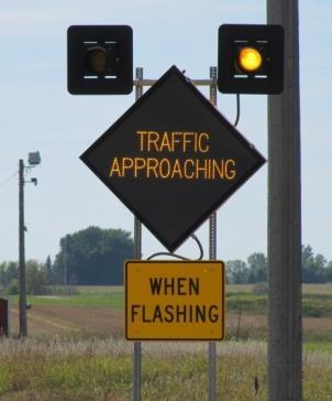 4.4 Intersection Conflict Warning Systems Intersection Conflict Warning Systems, or Rural Intersection Conflict Warning Systems (RICWS), provides supplemental warning to drivers of other vehicles