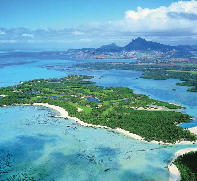 Le Touessrok Golf Course is on its own beautiful island off the east coast of Mauritius,