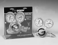 All regulators are U.L. listed 150 SERIES Solid brass construction. 2-50mm easy to read dual (PSI &kpa) scale gauges.