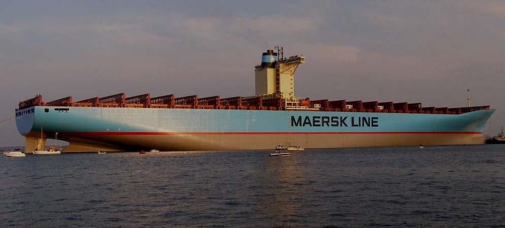 Emma Maersk World s largest containership at 1320 Length overall. 110,000 Horsepower.
