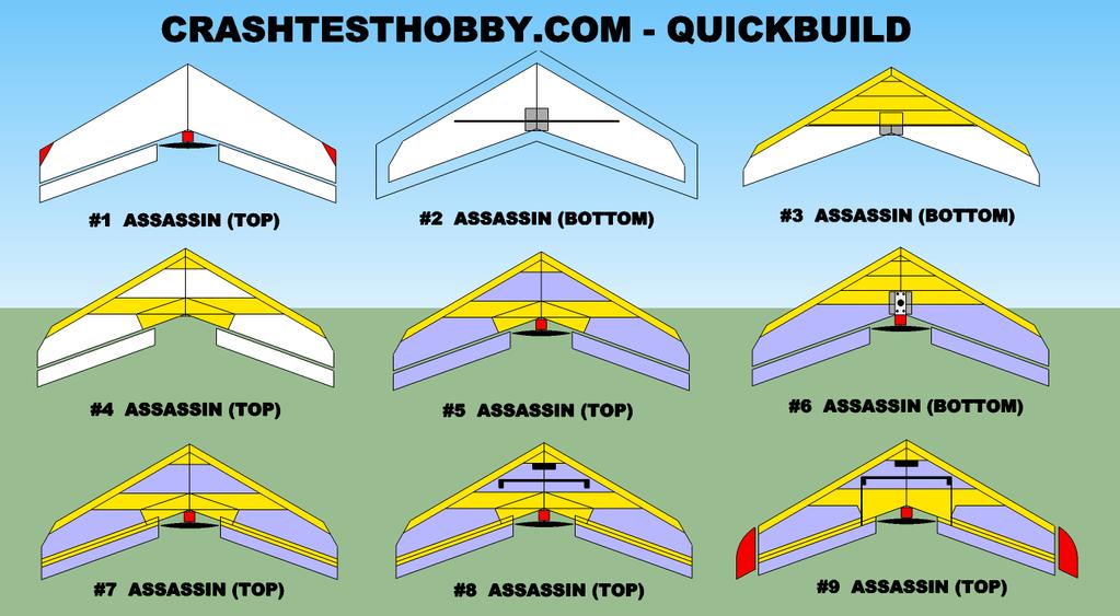 ASSASSIN Building Instructions by CRASHTESTHOBBY.COM The Assassin is the toughest plane on the planet!!! The Assassin can take more abuse and keep on flying better than any other plane we have seen.