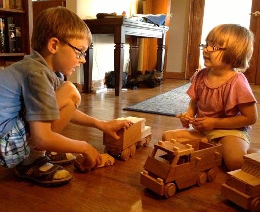 WOOD TOY NEWS Expert Toymakers Ken and Helen Goetz create toys that provide great fun and lasting joy for all the grandchildren in their life.