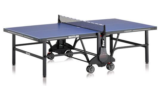 Kettler Champ 5.0 Indoor Table Tennis Table $1,730.00 delivered and assembled 7/8" wood top with medium density rating and finished on the bottom.