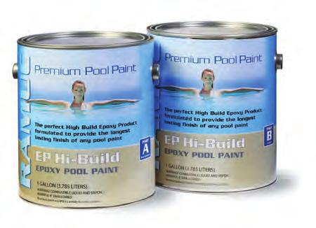 EPOXY EP Epoxy Pool Paint EP Hi-Build Epoxy Pool Paint This superior high build epoxy coating is formulated to provide the longest lasting finish of any pool paint.