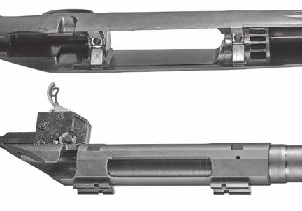 1. To replace the stock: REASSEMBLY (Again, Be Sure Rifle Is Unloaded) a. Place the barreled-action assembly into the stock.