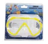 MASK FOR KIDS Silicone or PVC skirt & strap Replaceable - clip on buckles Single lens w.