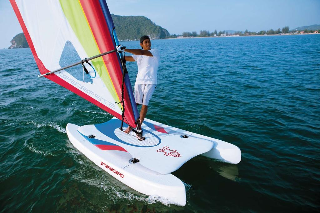 The SUPer Cat is an allnew windsurfing experience. THE NEW SUPer CAT The SUPer Cat splits into three parts.