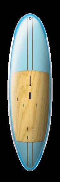 An ASA skin wraps the board to improve the scratch and impact resistance of the Tufskin ASA models.
