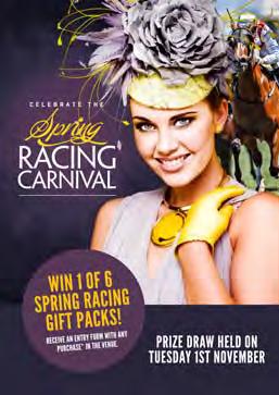 STEP ONE Select your poster design Spring Racing Key Dates TO REMEMBER G STEP TWO SELECT YOUR CAMPAIGN H Sat 18 th Oct Caulfield Cup
