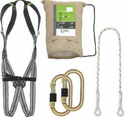 1.5 MTR RESTRAINT KIT AT WORK FA80 001 00 Minimalist, but complete, this set must be used where there is no risk of a fall, in restraint at work (prevents from accessing to the area of risk of